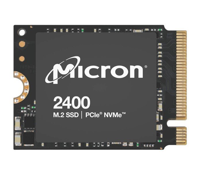 Crucial Micron 2400 1TB M.2 2230 NVMe SSD 4500/3600 MB/s 600K/650K 300TBW 2M MTTF Aes 256-Bit Encryption 3YRS WTY