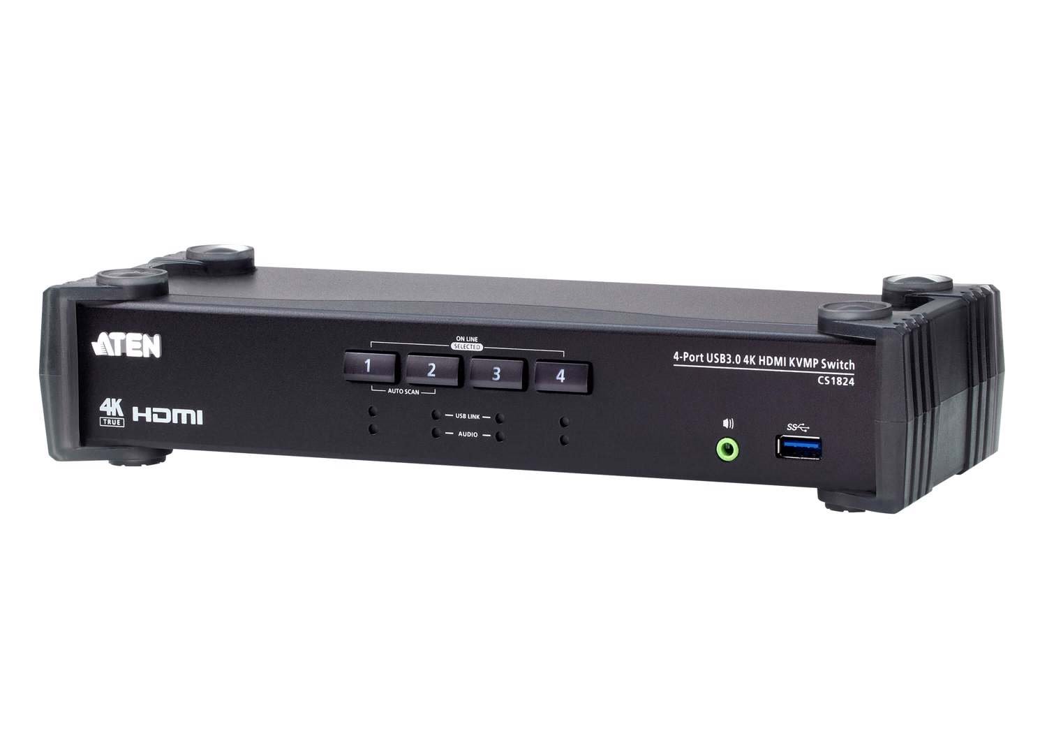 Aten 4 Port Usb 3.0 4K Hdmi KVMP Switch, Video DynaSync