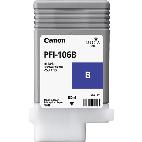 Canon Pfi-106B Lucia Ex Blue Ink For Ipf6300ipf6300sipf6350ipf6