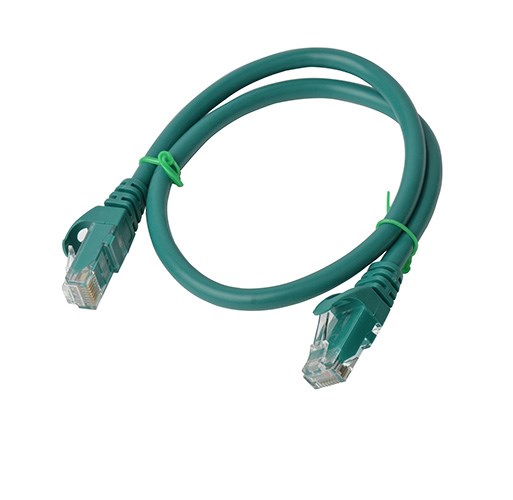 8Ware 8WR Cab Nw-Cat6a-0.5M-Snagless-Green