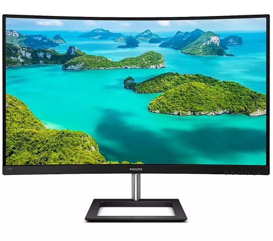 Philips 328E1CA 32" Class 4K UHD Curved Screen LCD Monitor - 16:9 - Black, Textured Black