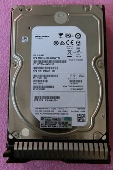 HPE 4 TB Hard Drive - 3.5" Internal - SAS (12Gb/s SAS)