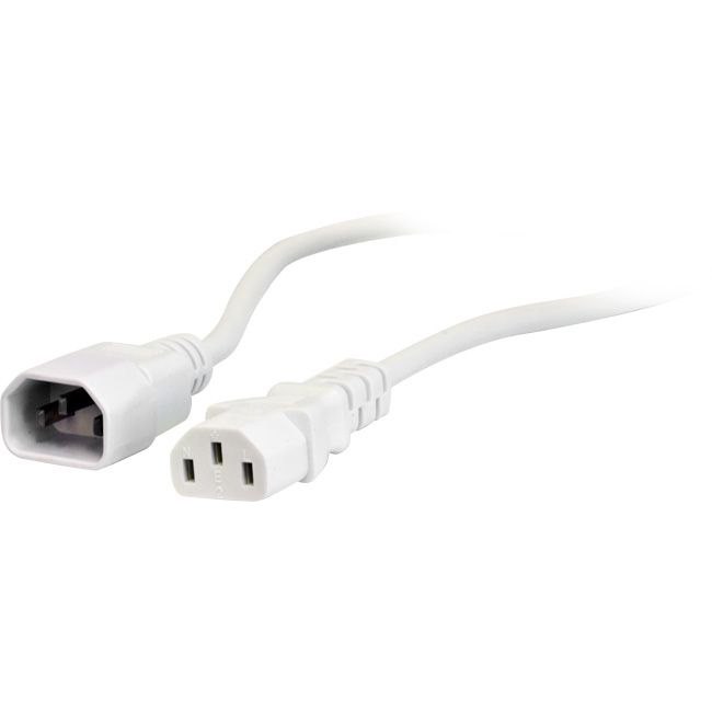 4Cabling 5M Iec C13 To C14 Extension Cord M-F: White
