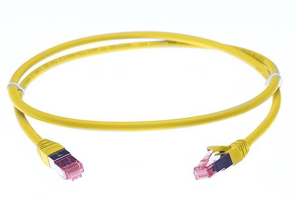 4Cabling 1M Cat 6A S/FTP LSZH Ethernet Network Cable. Yellow