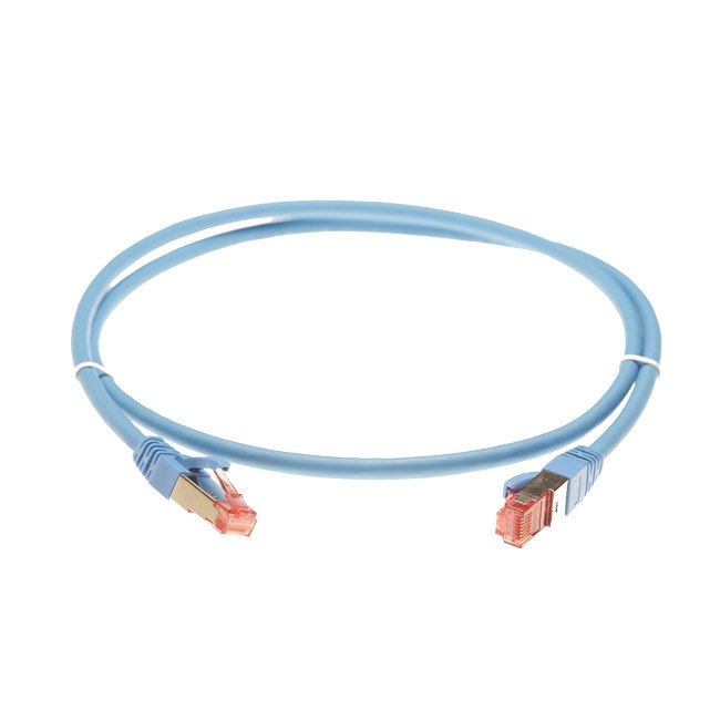 4Cabling 0.75M Cat 6A S/FTP LSZH Ethernet Network Cable. Blue