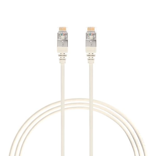 4Cabling 0.75M Cat 6A RJ45 S/FTP Thin LSZH 30 Awg Network Cable. White