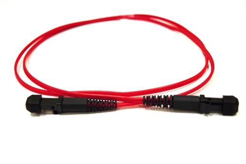 4Cabling 1M MTRJ-MTRJ Om1 Multimode Fibre Optic Duplex LSZH Patch Lead : 2MM Oversleeving | Red