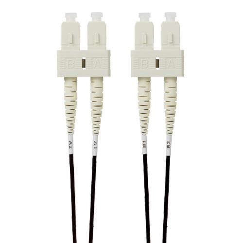 4Cabling 1M SC-SC Om4 Multimode Fibre Optic Patch Cable: Black