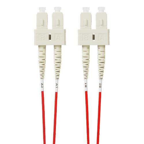 4Cabling 5M SC-SC Om4 Multimode Fibre Optic Patch Cable: Red