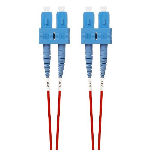 4Cabling 1M SC-SC Os1 / Os2 Singlemode Fibre Optic Cable: Red