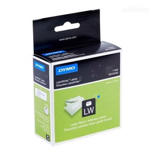 Dymo (SD11352/S0722520) Return Address, Paper/White 25MM X 54MM, 1 Roll/Box, 500 Labels/Roll