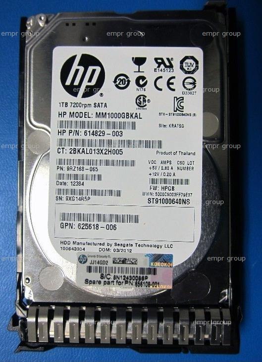 HPE 1 TB Hard Drive - 2.5" Internal - SATA (SATA/600)