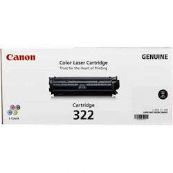 Canon 322BK Original Laser Toner Cartridge - Black Pack