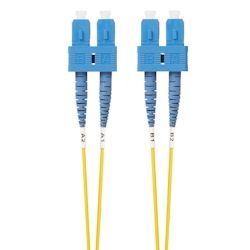 4Cabling 20M SC-SC Os1 / Os2 Singlemode Fibre Optic Cable: Yellow