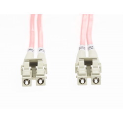 4Cabling 3M LC-LC Os1 / Os2 Singlemode Fibre Optic Cable: Salmon Pink