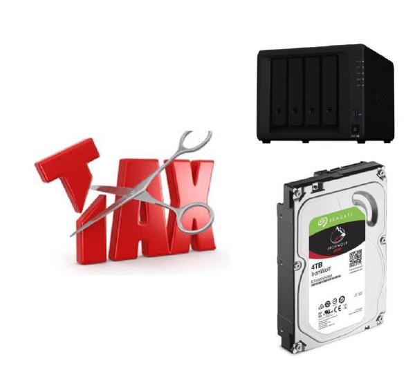 Synology Tax Saver - DS420+ + 4 X Seagate 4TB IronWolf Hard Drives