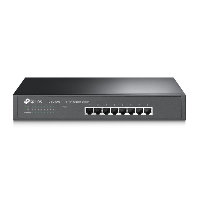 TP-Link TL-SG1008: 8-Port Unmanaged Gigabit Rackmount Ethernet Switch