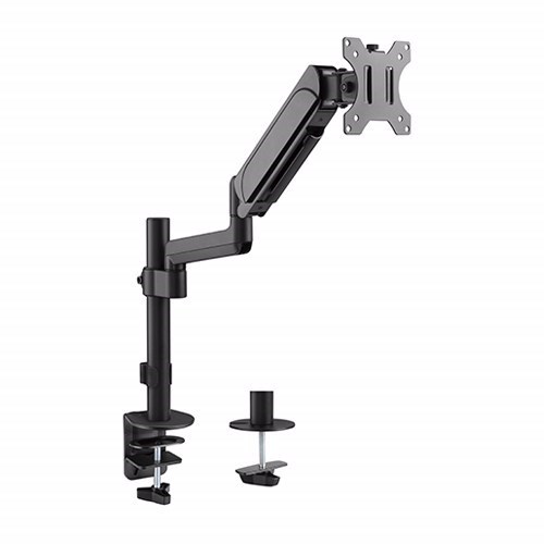 Brateck Single Monitor Pole-Mounted Gas Spring Monitor Arm Fit Most 17' - 32' Montor Up To 9Kg Per Screen Vesa 75X75/100X100