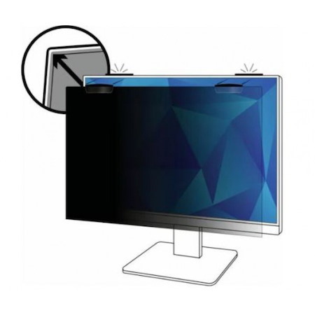 3M Privacy Filter For 24In Full Screen Monitor With 3M COMPLY
Magnetic Attach, 16:9, Pf240w9em