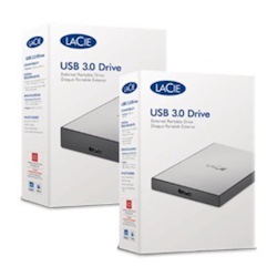 LaCie Usb 3.0 External Portable HDD 1TB STHY1000800 - Silver. 2 Years Warranty