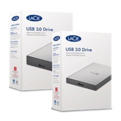 LaCie Usb 3.0 External Portable HDD 2TB STHY2000800 - Silver. 2 Years Warranty
