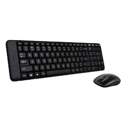 Logitech Wireless Keyboard &Amp; Mouse Combo, MK220, Black, Usb Receiver, ) - International Edition With English Packaging 1 Year MMT Warranty