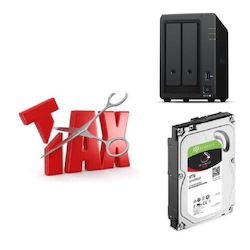 Synology Tax Saver - DS720+ + 2 X Seagate 4TB IronWolf Hard Drives