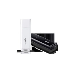 Apacer Ah350 64GB Usb3.0 Slim PenDrive, Black And White, Retractable Design