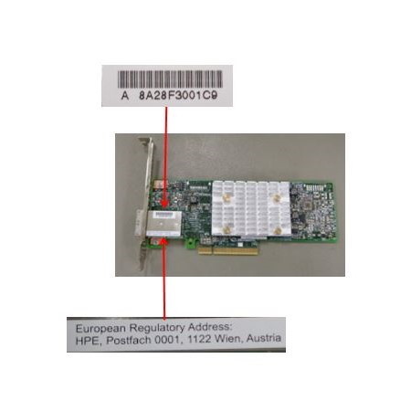 HPE Smart Array E208e-p SAS Controller - 12Gb/s SAS, Serial ATA/600 - PCI Express 3.0 x8 - Plug-in Card