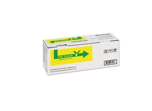 Kyocera TK-5164Y Original Standard Yield Laser Toner Cartridge - Yellow Pack