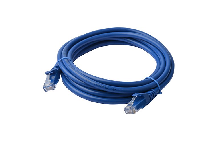 8Ware Cat 6A Utp Ethernet Cable, Snagless  - 3M Blue