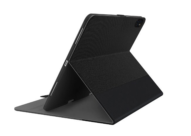 Cygnett Tekview Slimline iPad Pro 12.9' (2021/2020/2018) Case With Apple Pencil Holder - Grey/Black (Cy3051tekvi), 360° Protection