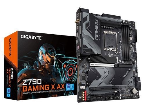 Gigabyte Z790 Gaming X Ax MB, 1700, 4xDDR5, 6xSATA, 4xM.2, Usb3.2, Usb-C, Wifi-6E, Atx 3YR