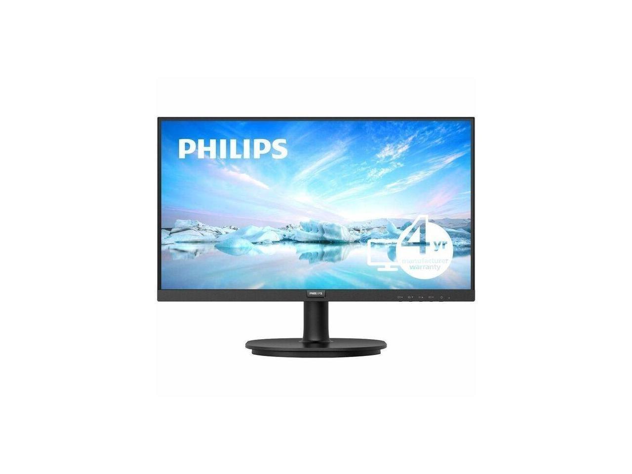 Philips V-line 221V8L 22" Class Full HD LED Monitor - 16:9 - Textured Black