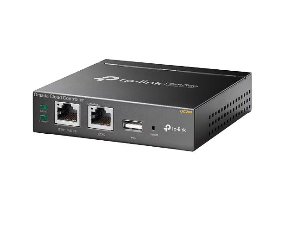 TP OC200 Omada Hardware Cloud Controller Manage up to 100 Access Points 2x 10/100 Mbps Ethernet Ports, 1x USB 2.0 Port, 1x Micro USB Port