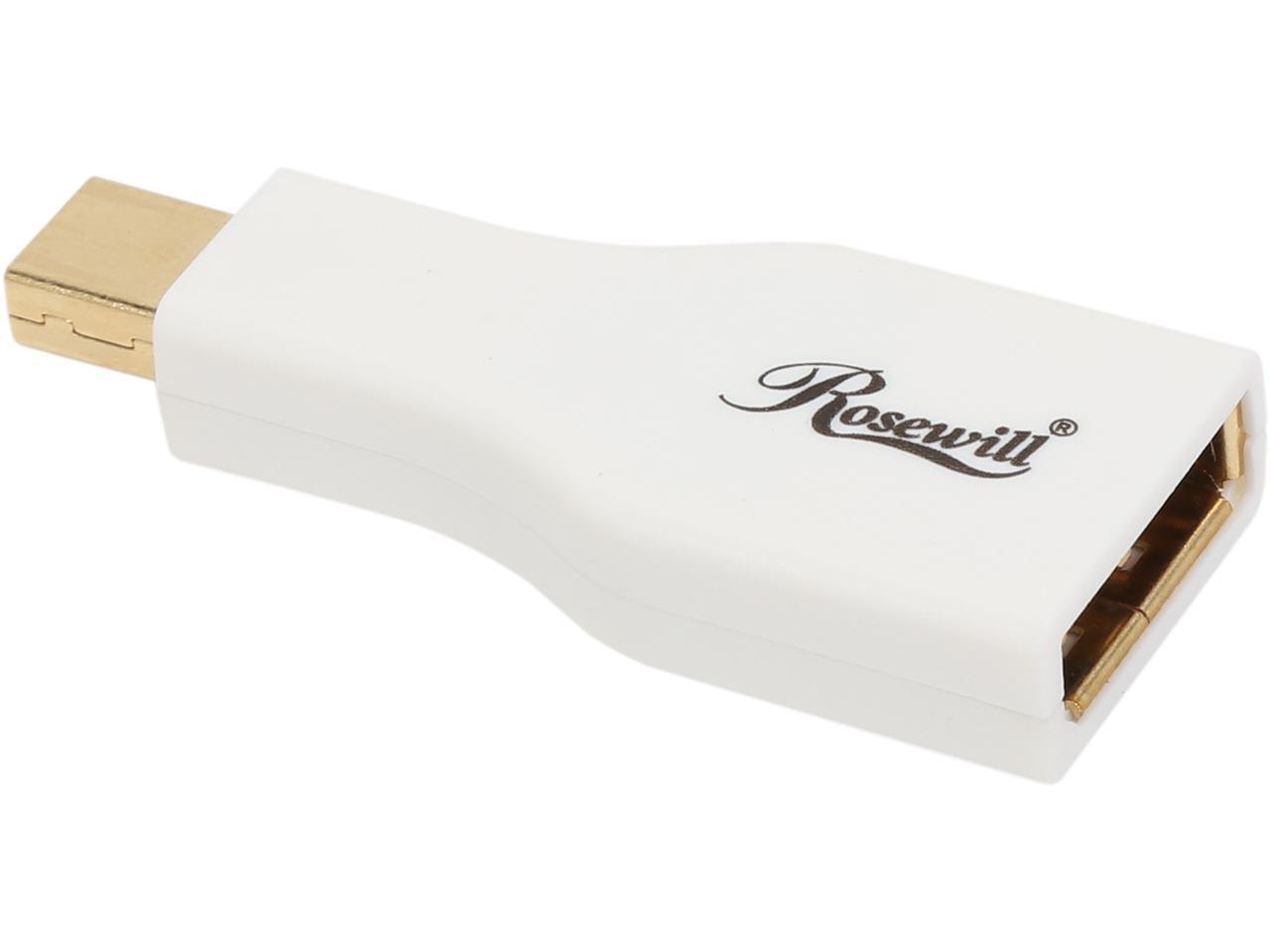 Rosewill RCDC-14039 Mini Display Port Male To Displayport Female Adapter