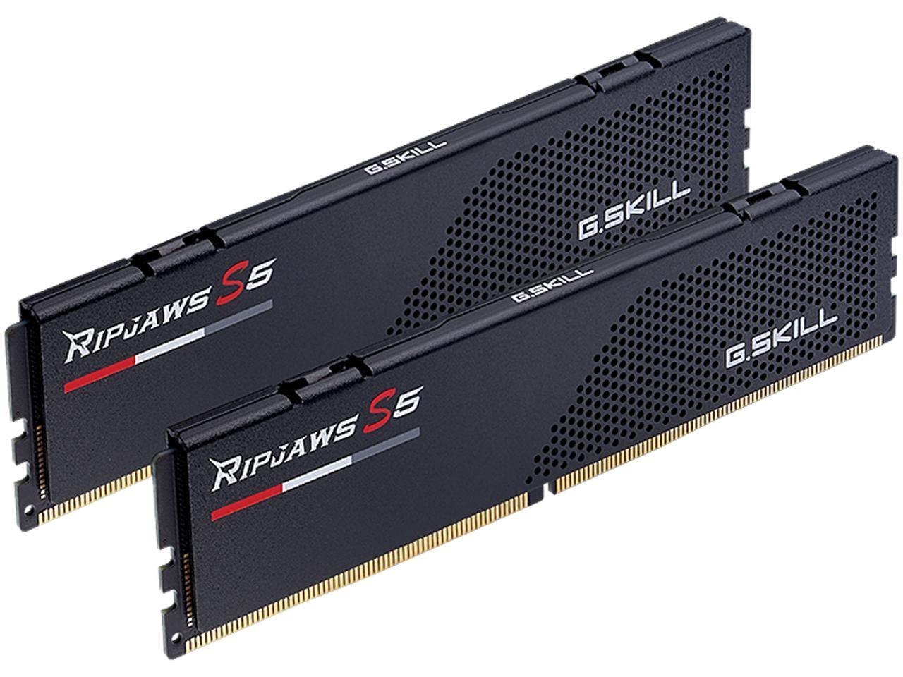 G.Skill Ripjaws S5 Series 32GB (2 X 16GB) 288-Pin PC Ram DDR5 5600 Desktop Memory Model F5-5600J2834F16GX2-RS5K