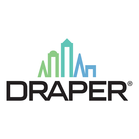 Draper XT1000VB Matt White Surface Va= 52H X 92W. 12 Total Black Top Drop