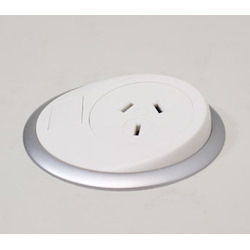 Elsafe Oe Elsafe: Pixel 1 X Gpo / 1 X Data Coupler With 800MM Lead And J Coupler - White/Silver