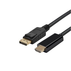 Blupeak 3M Displayport Male To Hdmi Male Cable (Lifetime Warranty) - DP To Hdmi Only