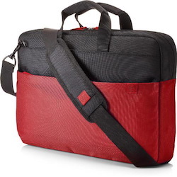 HP Duotone Carrying Case (Briefcase) for 39.6 cm (15.6") Notebook - Red