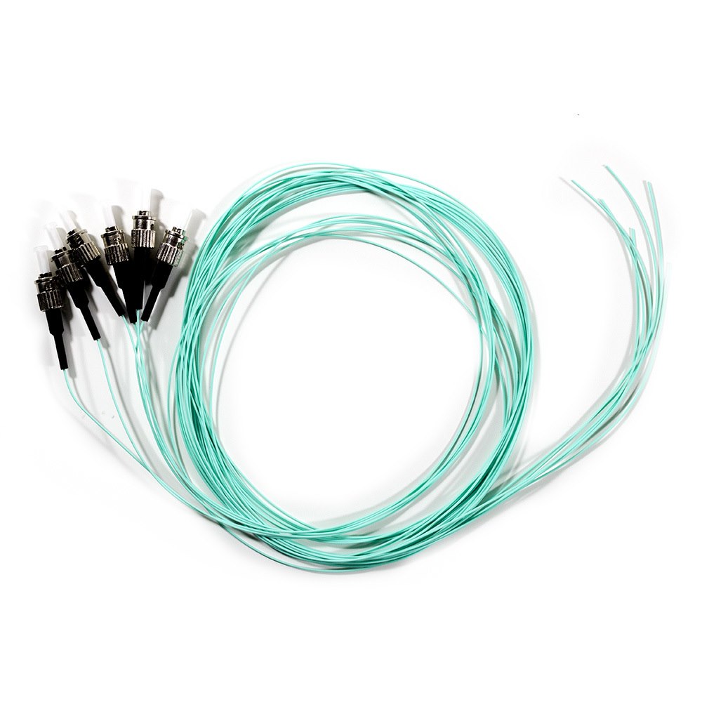 Serveredge ST Pigtail Multimode Om3-2M-6 Fibres-Aqua