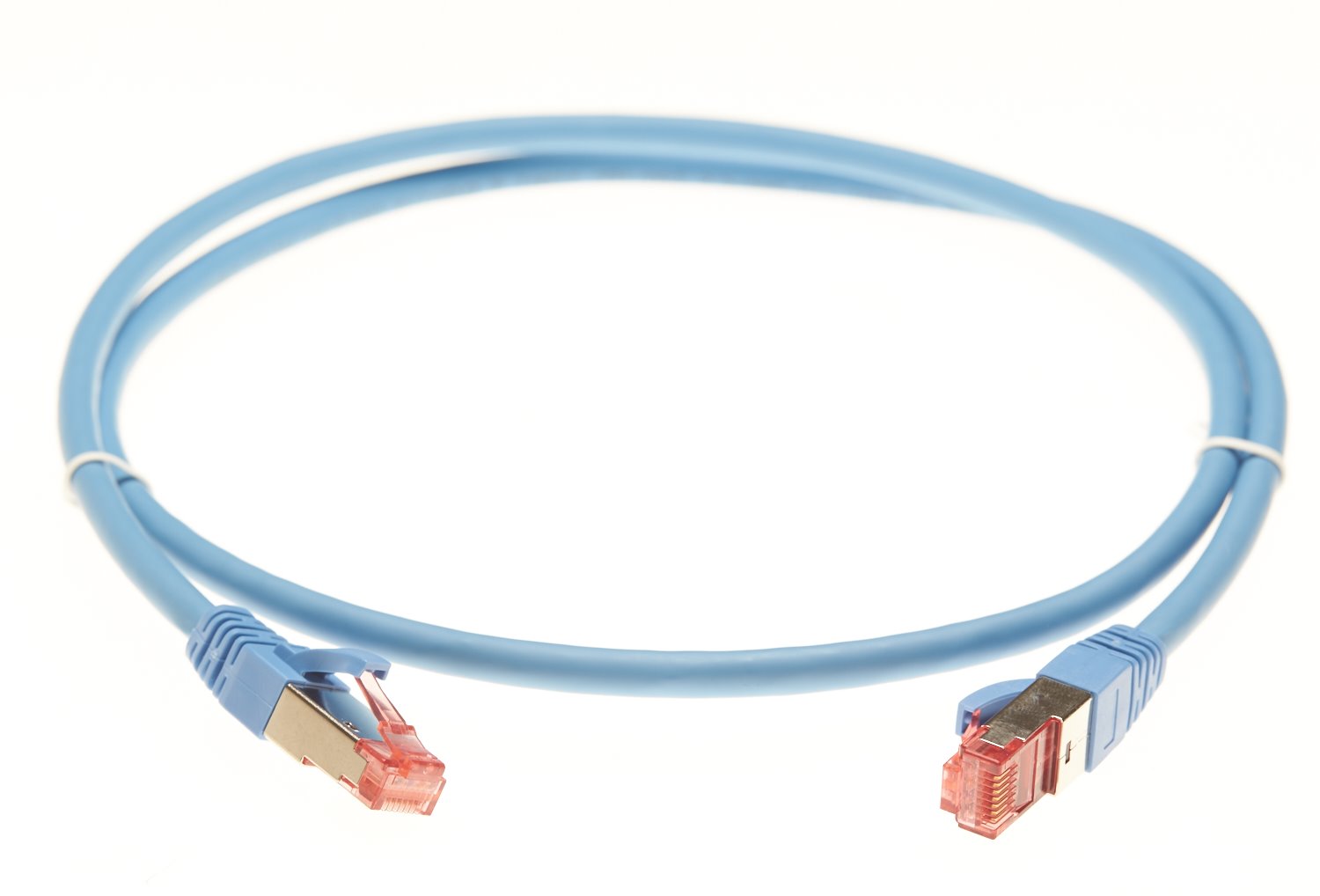 4Cabling 0.5M Cat 6A S/FTP LSZH Ethernet Network Cable. Blue