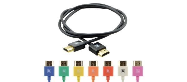 Kramer Ultra Slim Flexible High-Speed Hdmi Cable With Ethernet - Black - 0.60M (2FT) (Standard Cable Assemblies)