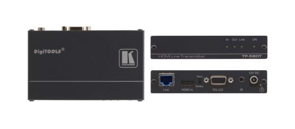 Kramer 4K60 4:2:0 Hdmi HDCP 2.2 Transmitter With RS-232 &Amp; Ir Over Long-Reach HDBaseT (Hdmi Extenders)