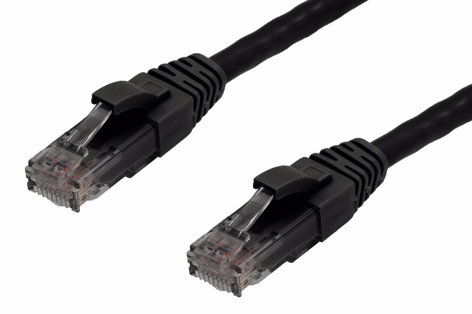 4Cabling 0.25M Cat6 RJ45-RJ45 Pack Of 10 Ethernet Network Cable. Black