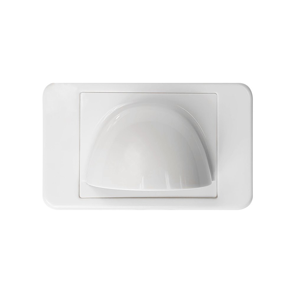 Digitek Bullnose Wall Plate: White