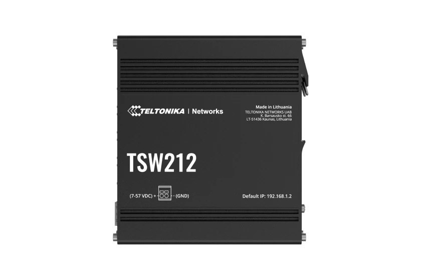 Teltonika | TSW212 | 10 Port Industrial Managed Layer 2 Switch With 8 Port PoE+ And 2 SFP Slots, Layer3 Features ** Psu Not Included **