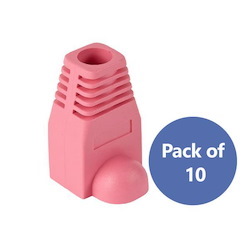 4Cabling RJ45 Cable Boots - 10 Pack-Pink