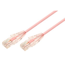 Comsol 1.5M 10GbE Ultra Thin Cat 6A Utp Snagless Patch Cable LSZH (Low Smoke Zero Halogen) - Salmon Pink